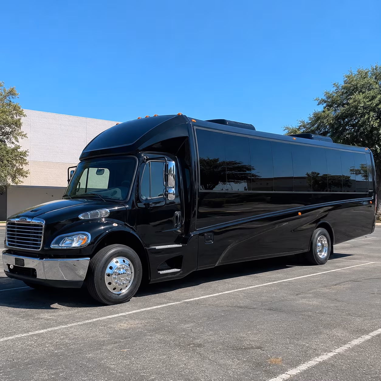 Las Vegas Airport Shuttle & Transportation party bus exterior