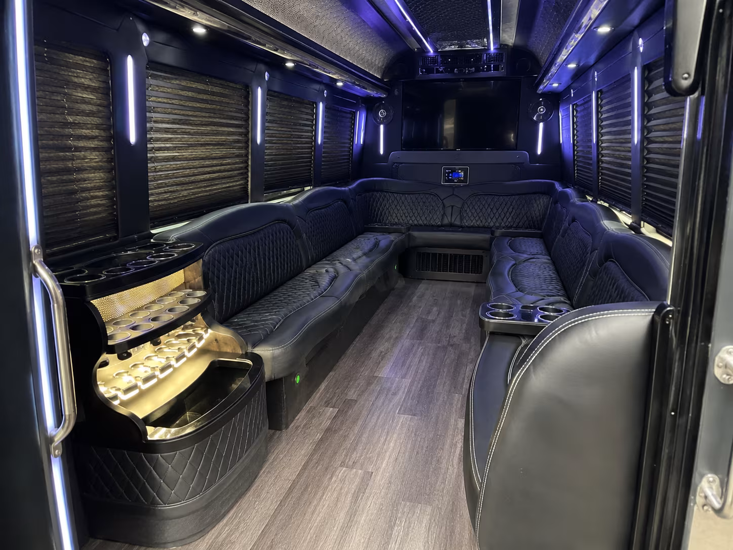 Las Vegas Bachelor & Bachelorette Transportation party bus exterior