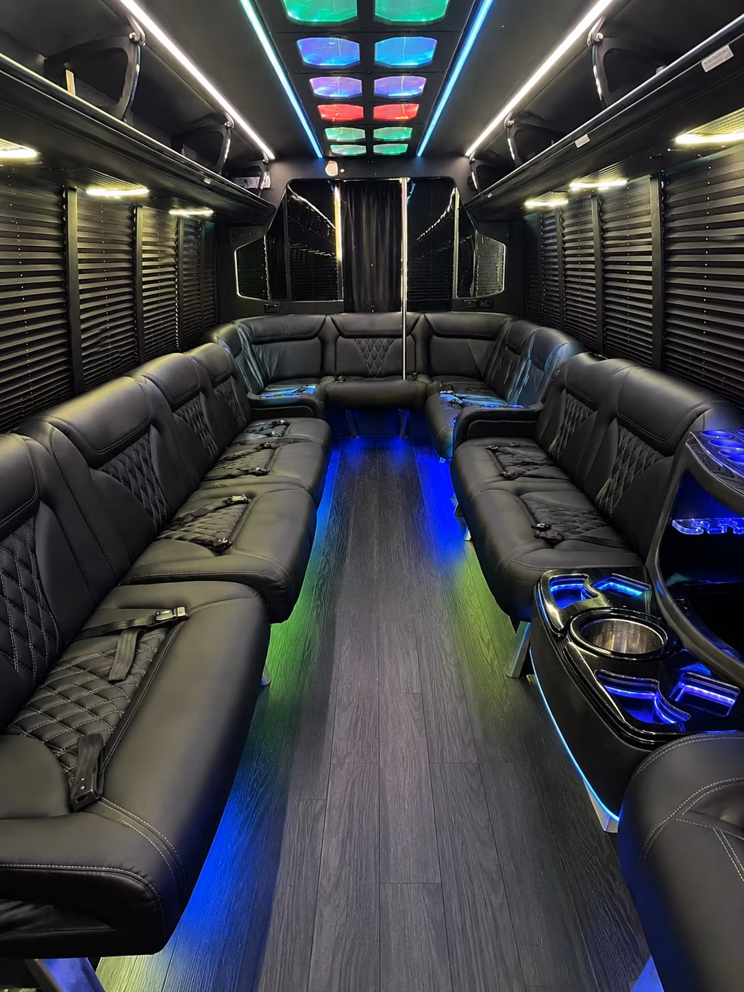 Las Vegas Bachelor & Bachelorette Transportation party bus exterior