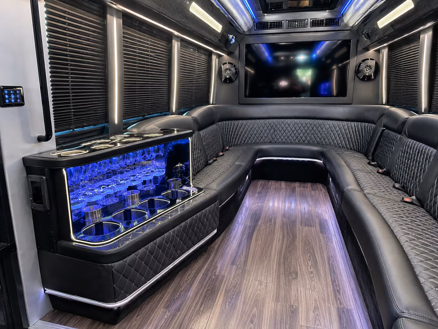 Las Vegas Private Event Transportation party bus exterior