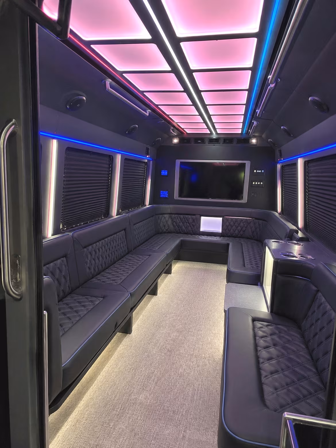 Las Vegas Private Event Transportation party bus interior