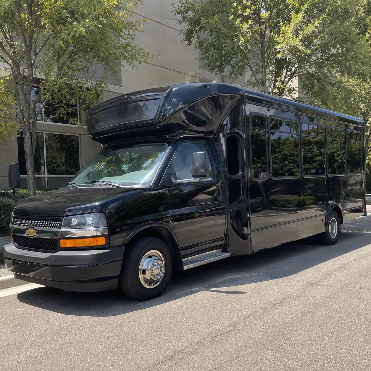 Las Vegas Private Event Transportation party bus exterior