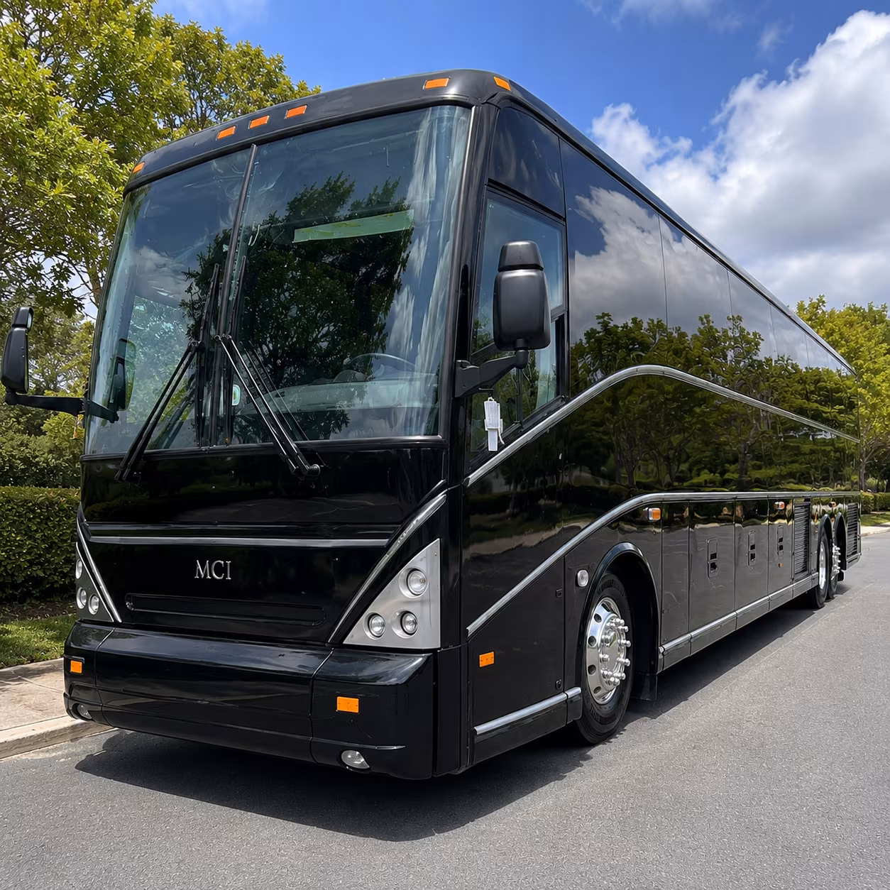 Las Vegas School Event Transportation party bus exterior
