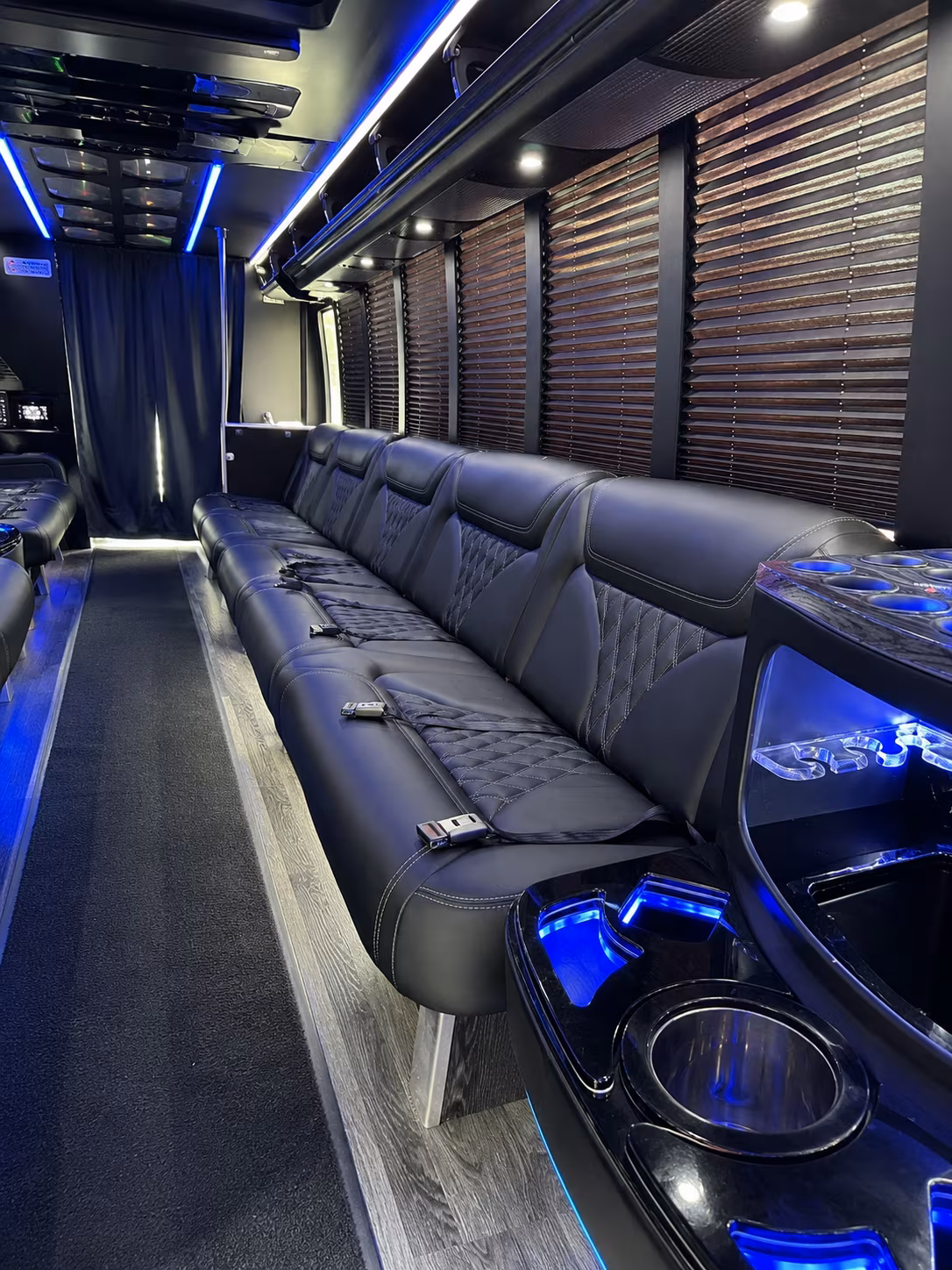 Las Vegas Sporting Event Transportation party bus exterior
