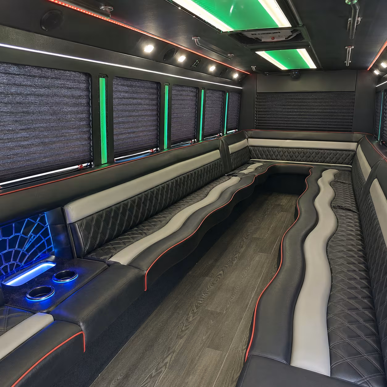 Las Vegas Sporting Event Transportation party bus exterior
