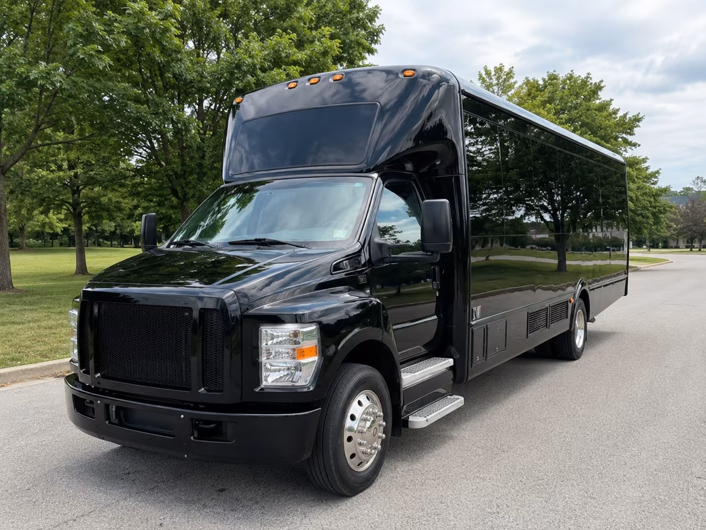 Las Vegas Wedding Transportation party bus exterior