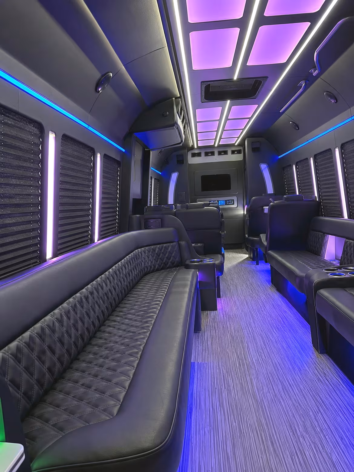 Las Vegas Winery Tour & Pub Crawl Transportation party bus interior