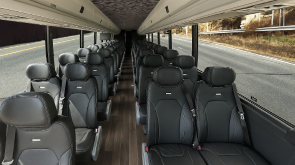 Interior of Charter Bus Company Las Vegas's 28 Passenger Minibus in Las Vegas