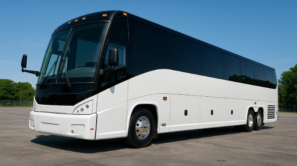 Exterior of Charter Bus Company Enterprise's 40 Passenger Party Bus in Enterprise