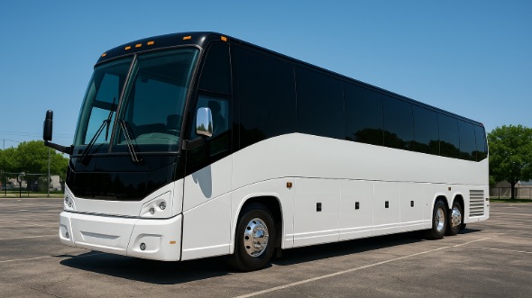 Exterior of Charter Bus Company Sunrise Manor's 40 Passenger Party Bus in Sunrise Manor