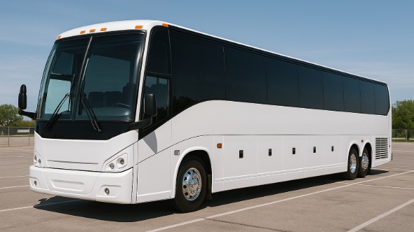 Exterior of Charter Bus Company Las Vegas's 44 Passenger Charter Bus in Las Vegas